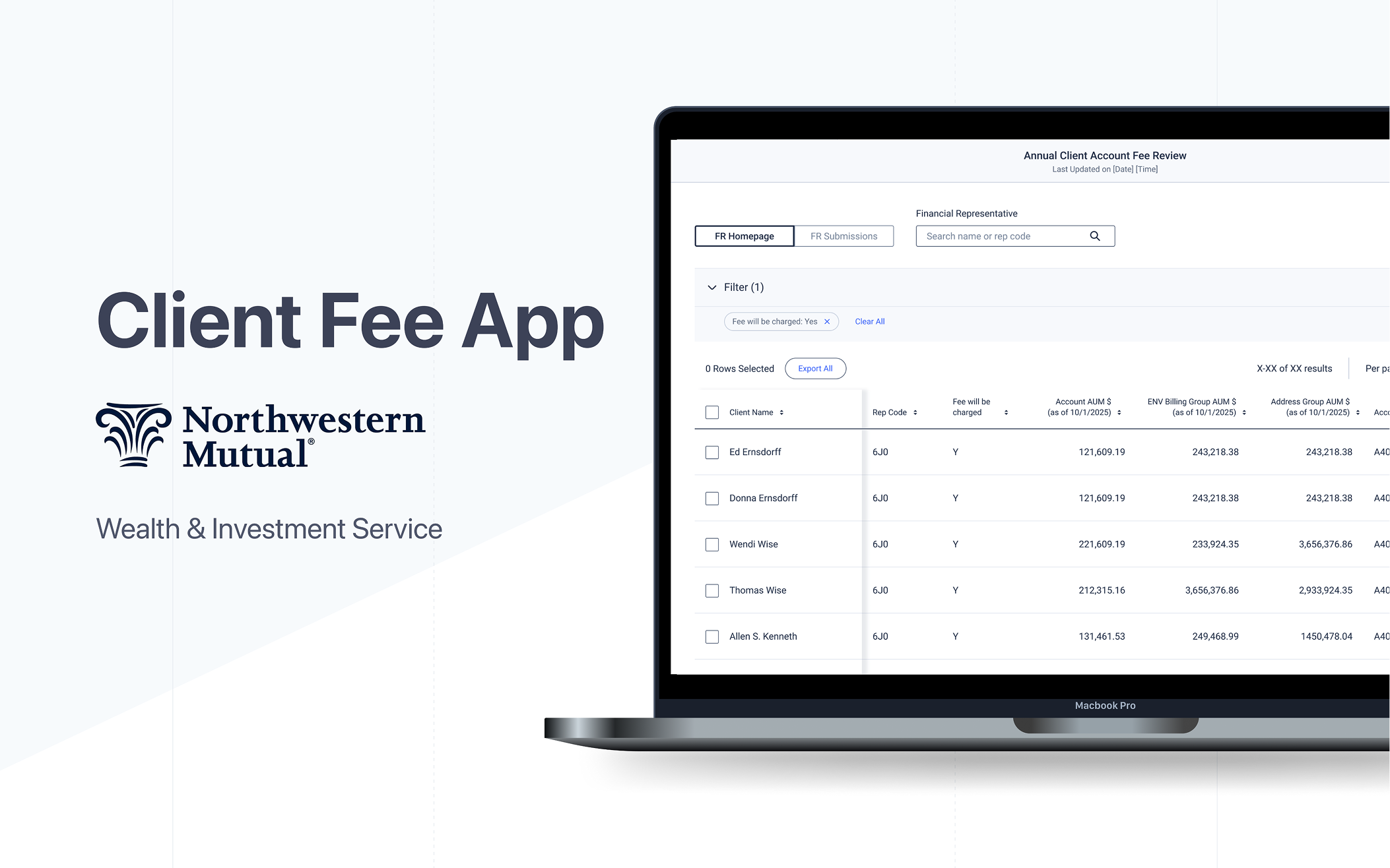Client Fee App project cover
